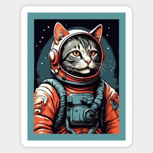 Cat Astronaut Sticker